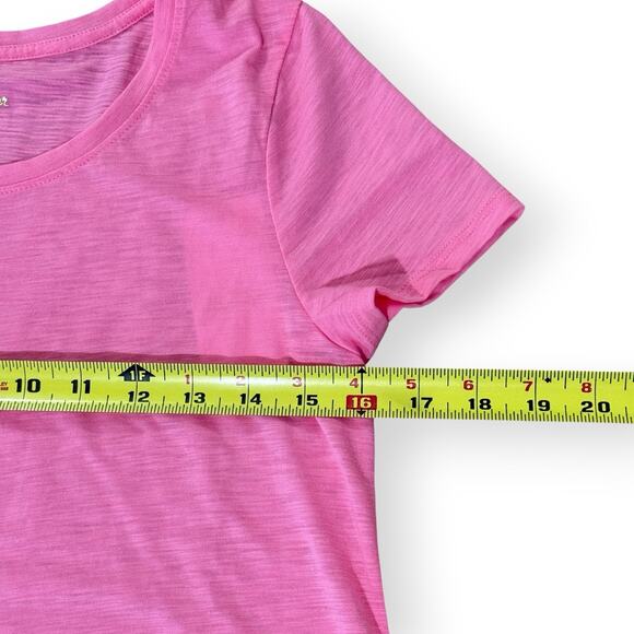 NWT Lilly Pulitzer Etta Scoop-Neck Tee Womens Size XS Rousseau Pink T-Shirt Top - Picture 10 of 11